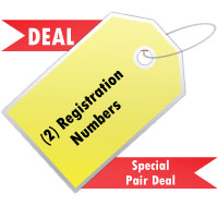 Domed Registration Number Deal